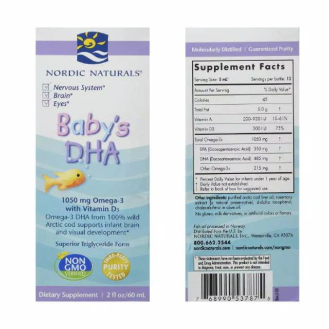 Nordic Baby's DHA - Suplemen anak