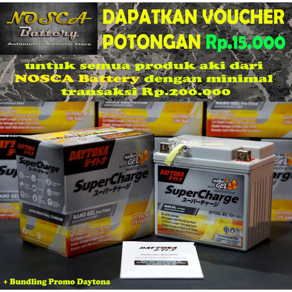 Terbaru Aki Suzuki Satria Fu 150 Satria F 150 - DAYTONA DYTX5L NANO GEL Limited