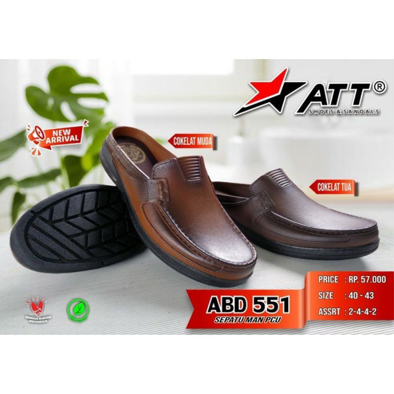 gof ATT ABK 581 Sepatu Sandal Sepatu Formal Tanpa Tali Bahan Karet Nyaman Dan Ringan ABK 551 ABK 550 ABK 553 AB 553 AB 550 ABD 551