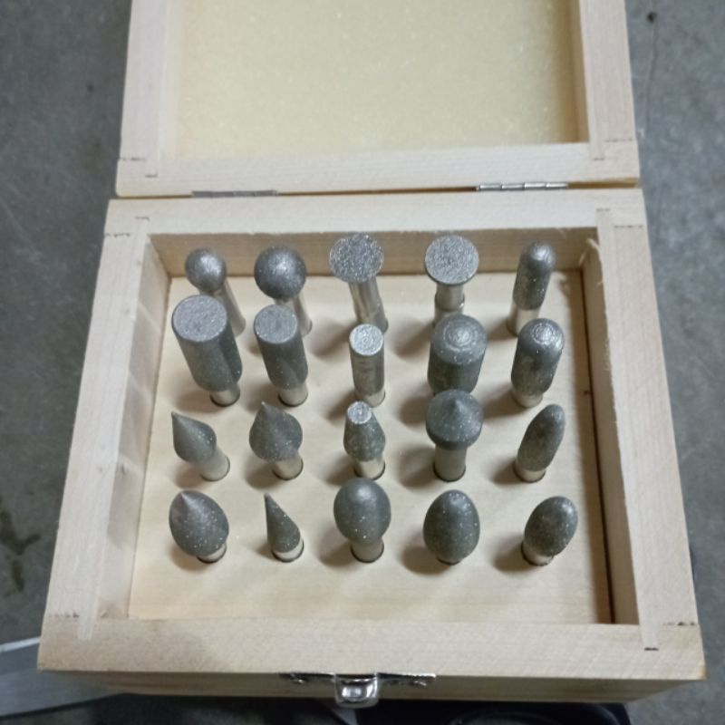 size 6 mm 20 pcs mata bor intan mata tuner grapir diamond pointer