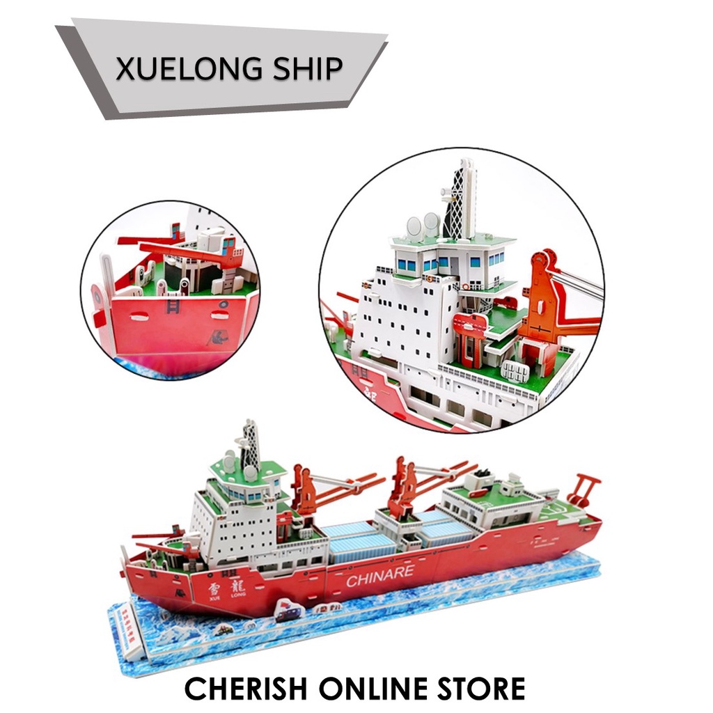 Puzzle Kapal Laut XUELONG SCIENCE SHIP Miniatur