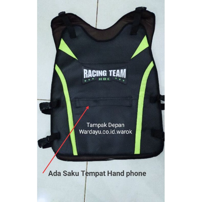 ROMPI PENGENDARA MOTOR TERLARIS / PELINDUNG DADA Double TEBAL TOURING ANTI ANGIN Racing Team / Jaket Rompi Pria Keren Alas Dada Body Proctector