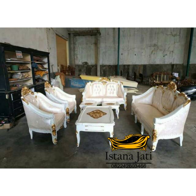 Kursi sofa tamu ganesha duco/kursi sofa tamu minimalis modern/kursi sofa stool syahrini gold/meja tv