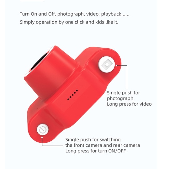 Christmas Gift / Santa Camera Kids / Kamera Anak / Selfie / 16 GB / 24 MP / Mainan Anak