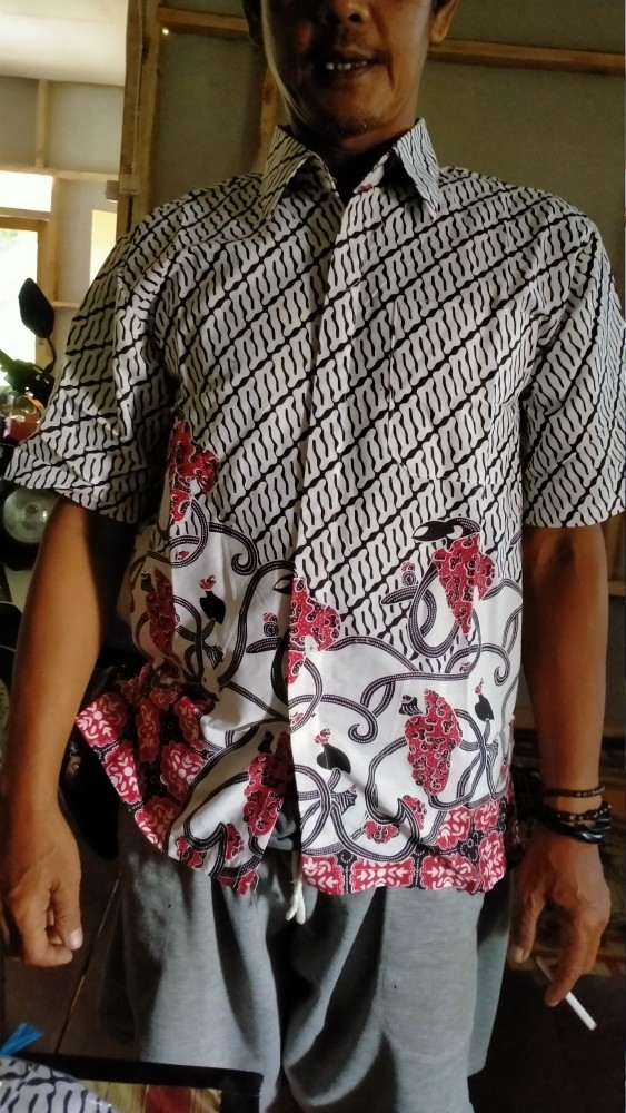 Size M L Xl Xxl New Kemejapria Lengan Pendek 848vo Pilot Pangkat 4029ys Batik Pria Turambi