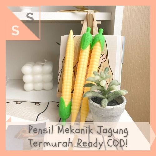 

[simplyshop] Pensil Cetek Mekanik Pastel / Mechanical Pencil Estetik Korean Aesthetic Fancy Stationery Jagung Sayuran Vegetables Wortel Corn Miniso Daiso Alat Tulis Polos
