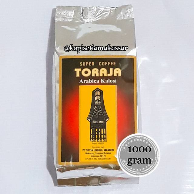 

Kopi Toraja Arabica Kalosi SUPER 1 kg