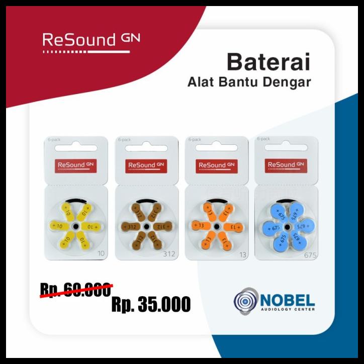 Terbaru Baterai Alat Bantu Dengar Merk Gn Resound