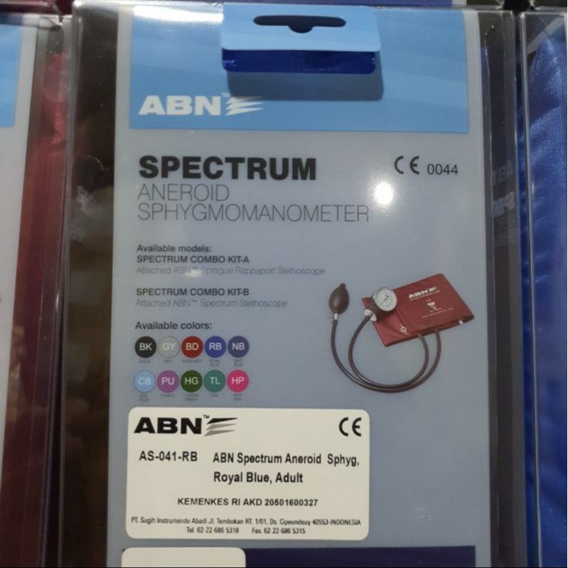 Tensi ABN Tensimeter ABN Spectrum Tensimeter Aneroid ABN Tensimeter Jarum Tensi Sphygmomanometer