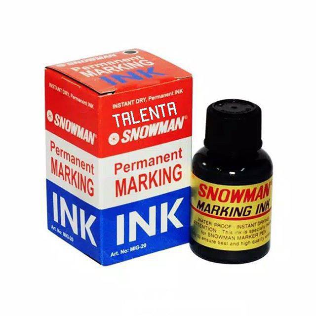 Tinta Spidol / Refill Spidol Snowman Permanent Marking Ink