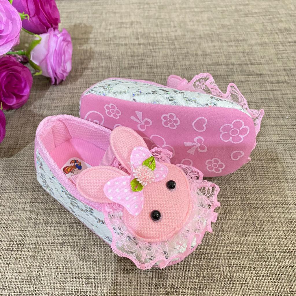[TAMAN SEPATUKU] SEPATU TRENDY MURAH PREWALKER ANAK PEREMPUAN BONEKA KELINCI 0-12 BULAN FPX12