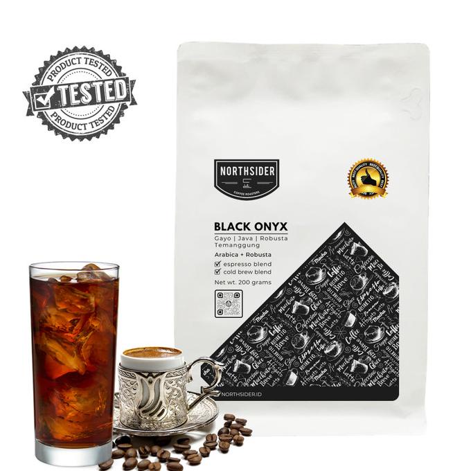 

monggo] BIJI KOPI SUSU BLACK ONYX BLEND - 200GR NORTHSIDER COFFEE