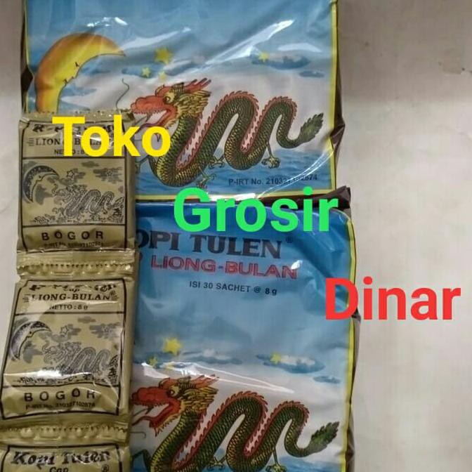 

TERMURAH Kopi Liong bulan hitam tanpa gula, 1pack isi 30 sachet KP99