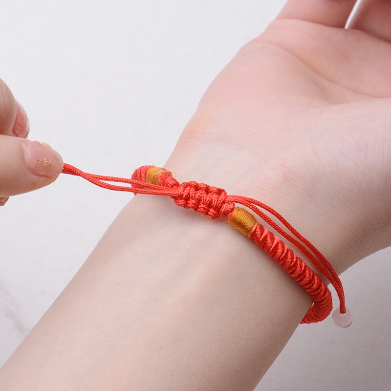 New zombies year red rope retro men and women couple woven bracelet 210825