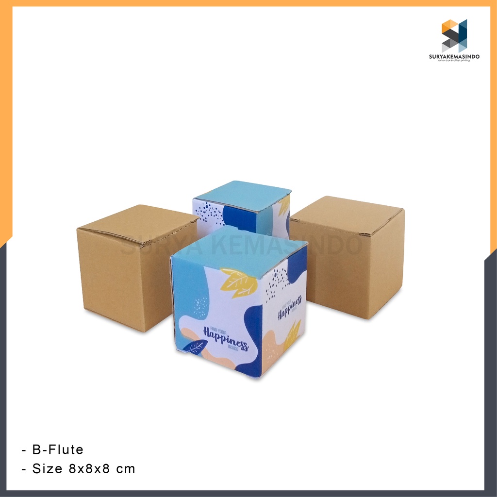 

Box 8X8X8 (CryBaby) Kardus/boxtumbler/Kardusmini/Karduskecil/Boxkecil/Karton/Kartonmini/Kemasan/Hampers/Gift/sliplock/Tinggi8