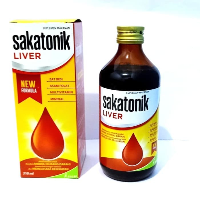 SAKATONIK ACTIV 100 &amp; 310 ML (KEMASAN BARU SAKATONIK LIVER) ZAT BESI