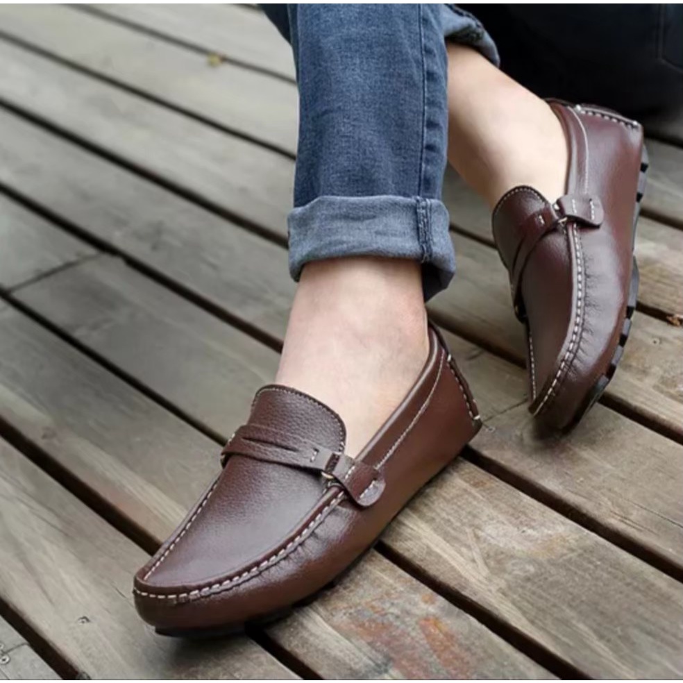 BURAY X SEPATU SLIP ON LOAFERS PRIA DEWASA ARARMOR KULIT SINTETIS PREMIUM ORIGINAL FORMAL CASUAL SLIP ON PRIA KERJA KANTOR GURU PNS PESTA RESMI NYAMAN || SLIP ON PRIA PANSUS BERKUALITAS 2022