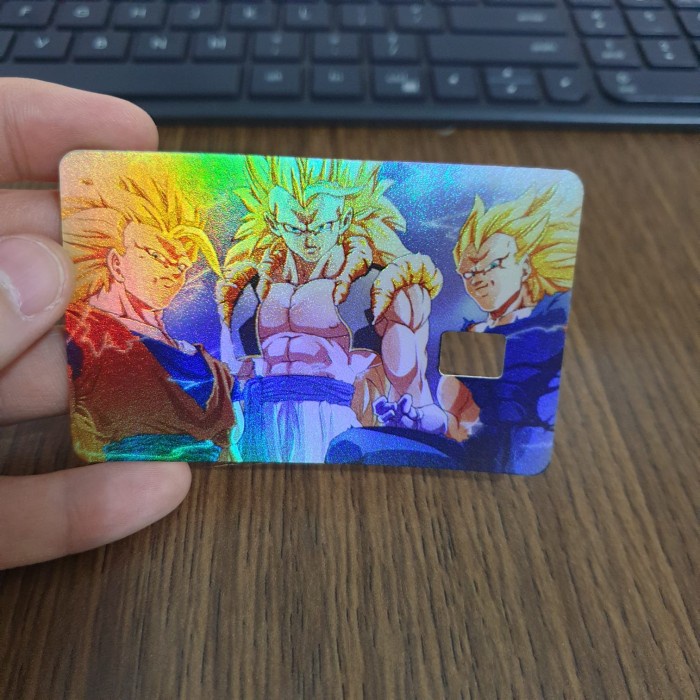 

Sticker Skin ATM Hologram CH0052 - Dragon Ball - Goku Gogeta Vegeta