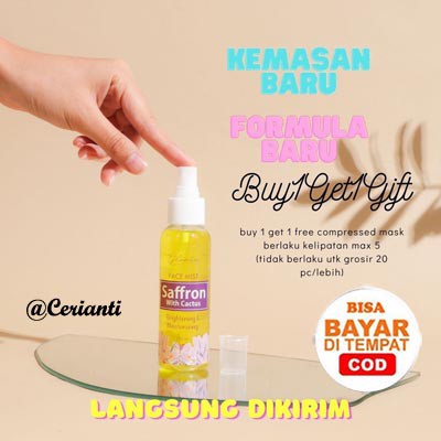 [RESMI] BPOM Saffron Face Mist Masker Lea Gloria/  FACE SPRAY SAFFRON BPOM