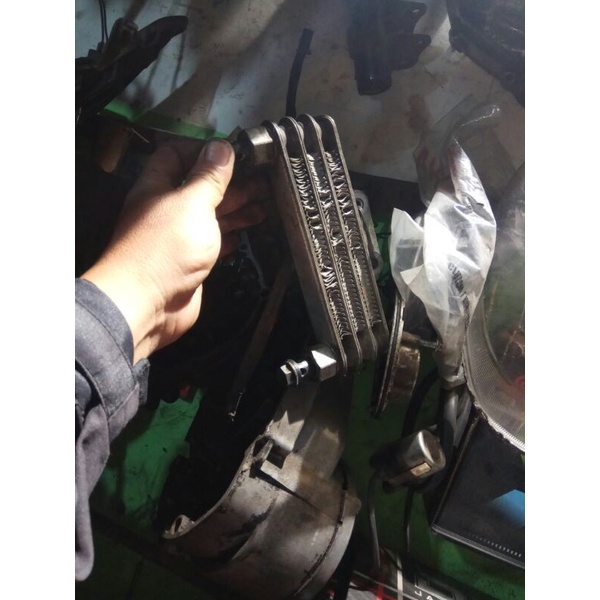 oil cooler satria fu orsinil copotan motor