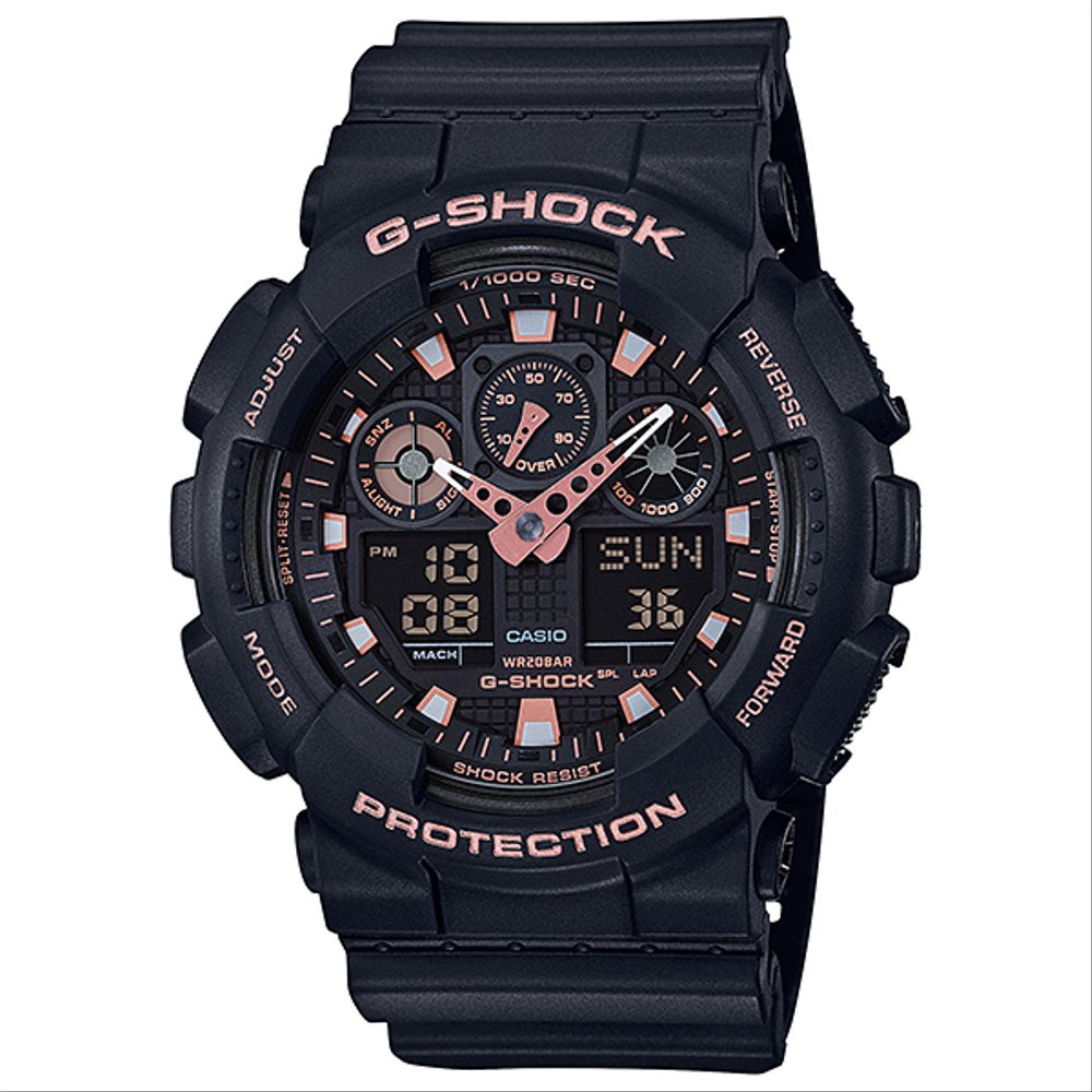 Casio Jam Tangan Pria Casio G-Shock GA-100GBX-1A4DR Protection Digital Analog Original Watch