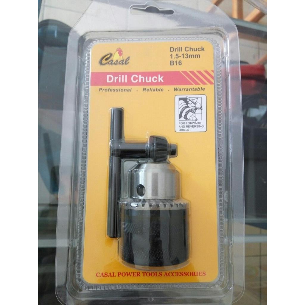 Casal Kepala Bor 13 MM Key Chuck 13MM 1/2 Inch 20 UNF 1,5 MM - 13 MM