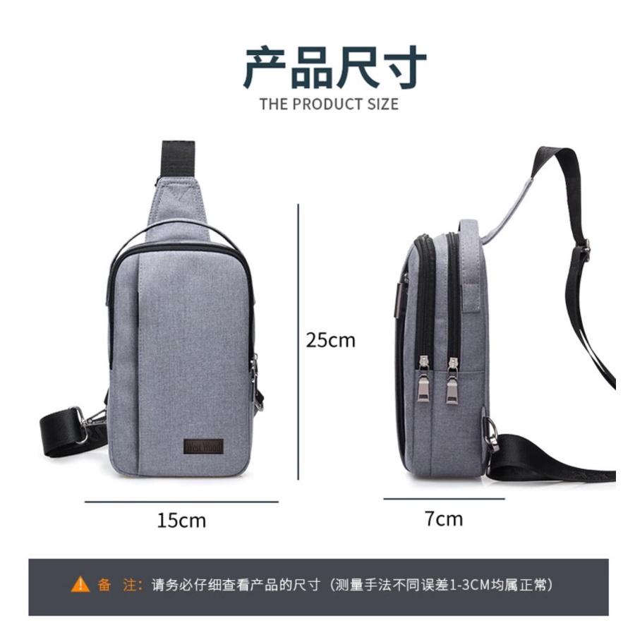 Tas Selempang Pria Waistbag Laki-Laki Anti Air Premium Tas Bahu Pria Shoulder Bag Fashion Tas Cowok Waterproof tas selempang sling bag Model Korea Casual Simple Bahan Canvas Premium Distro Trendy Keren Original Termurah Terbaru Multifungsi