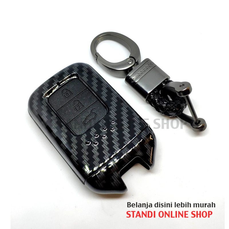 Cover Smartkey Sarung Kunci Remote Smartkey Honda CRV CR-V Turbo Prestige Hitam