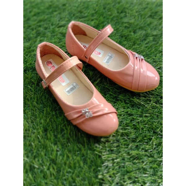 khainuna flat shoes anak perempuan kilat rampel size 26-30 31-35