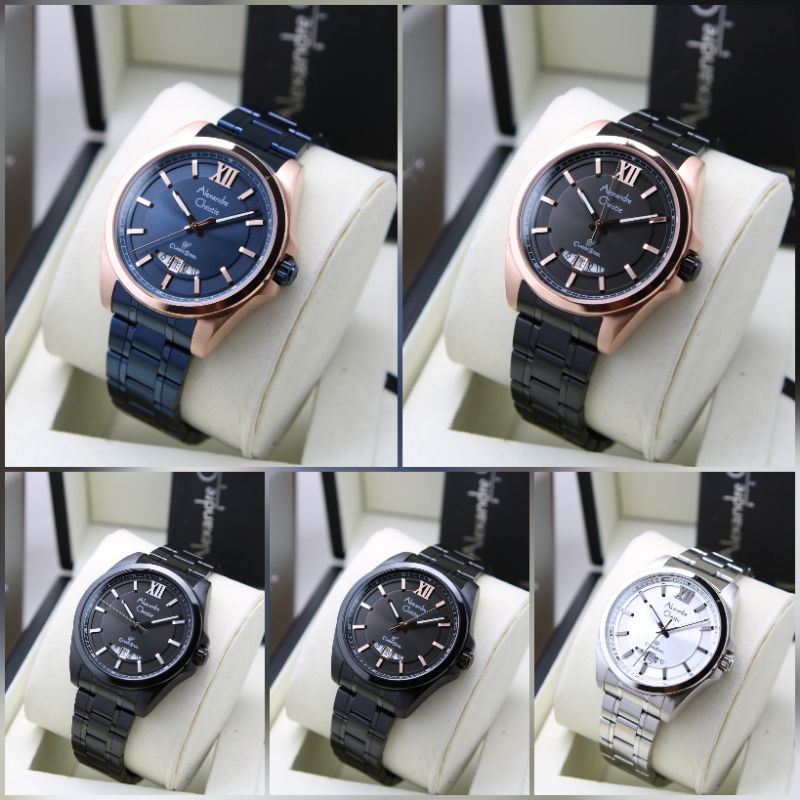 ALEXANDRE CHRISTIE PRIA AC8659 / AC 8659 CLASIC STEEL ORIGINAL GARANSI RESMI 1 TAHUN