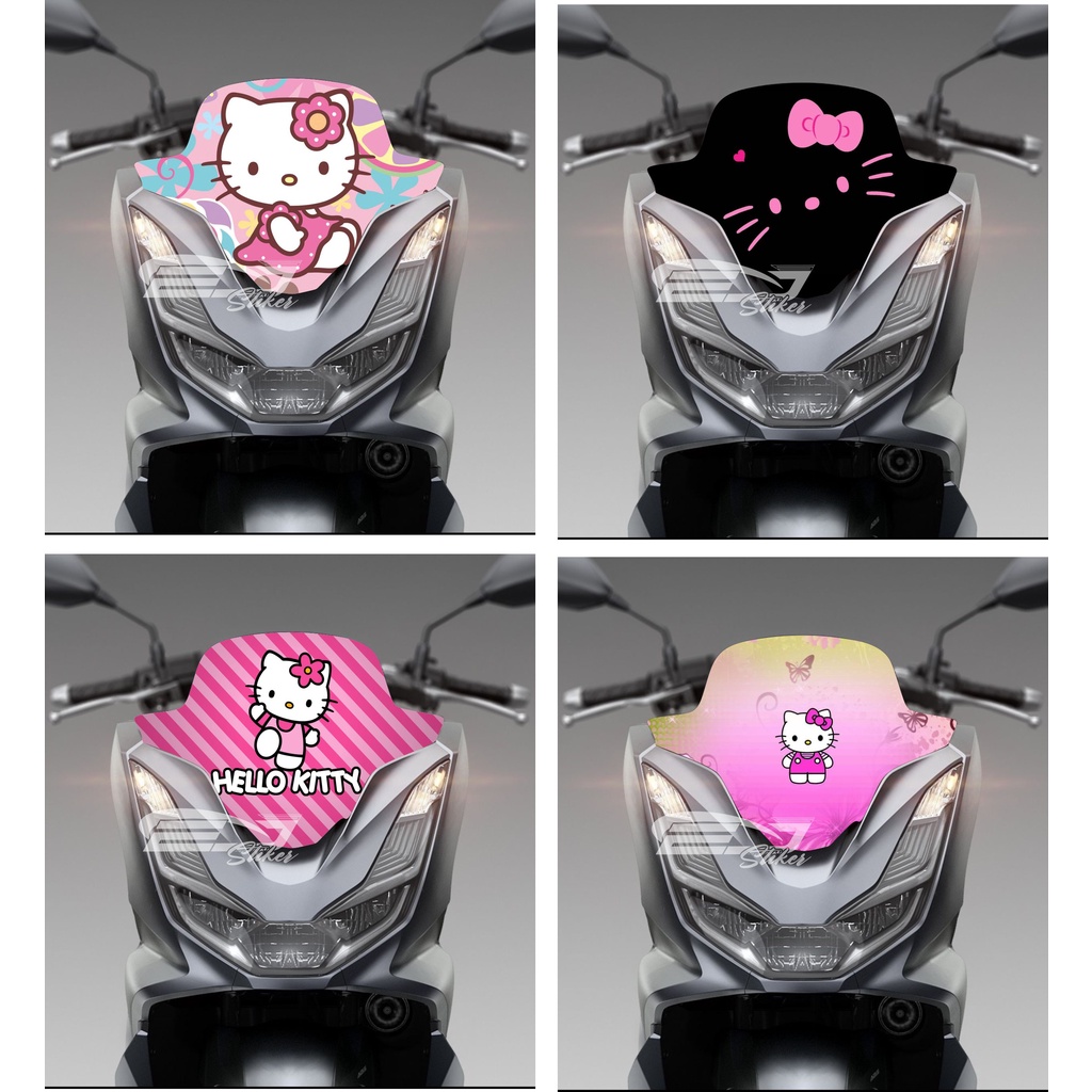 STIKER WINDSHIELD VISOR PCX / STIKER MICA DEPAN PCX / STIKER TAMENG PCX / STIKER MOTOR DEPAN PCX KAR