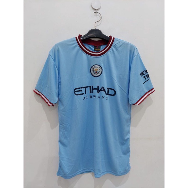 JERSEY BOLA PRIA CLUB SITI CITTY HOME MURAH BIRU