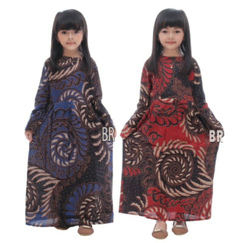 Baju Gamis Batik Anak Perempuan