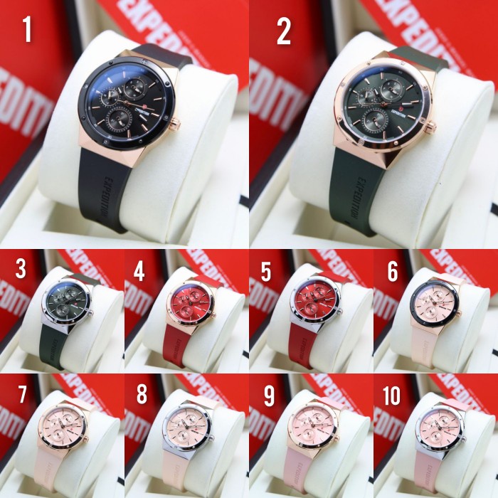 Expedition Wanita 6818 E6818 E 6818 Original Rubber Strap