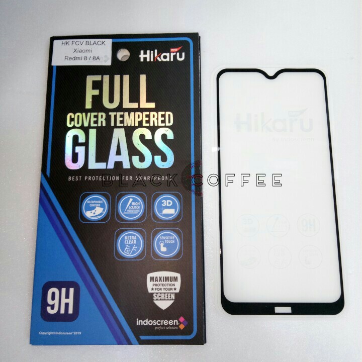 Tempered glass full xioami redmi 8A pro / 8 / 8A screen guard Hikaru FCV