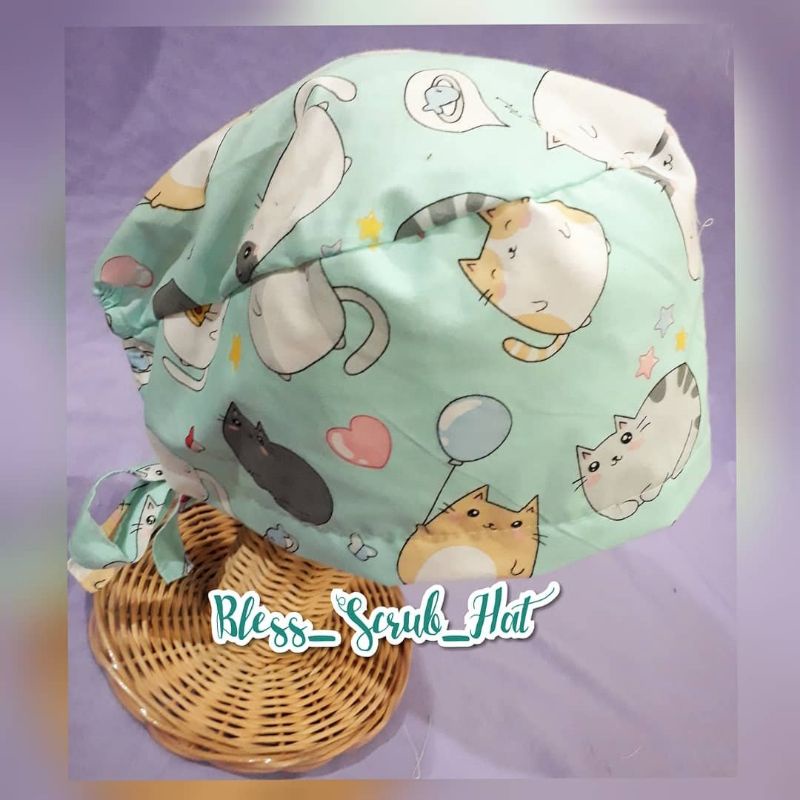 Topi Bedah / Nurse Cap/ Surgical cap/ Topi Motif/Hamster