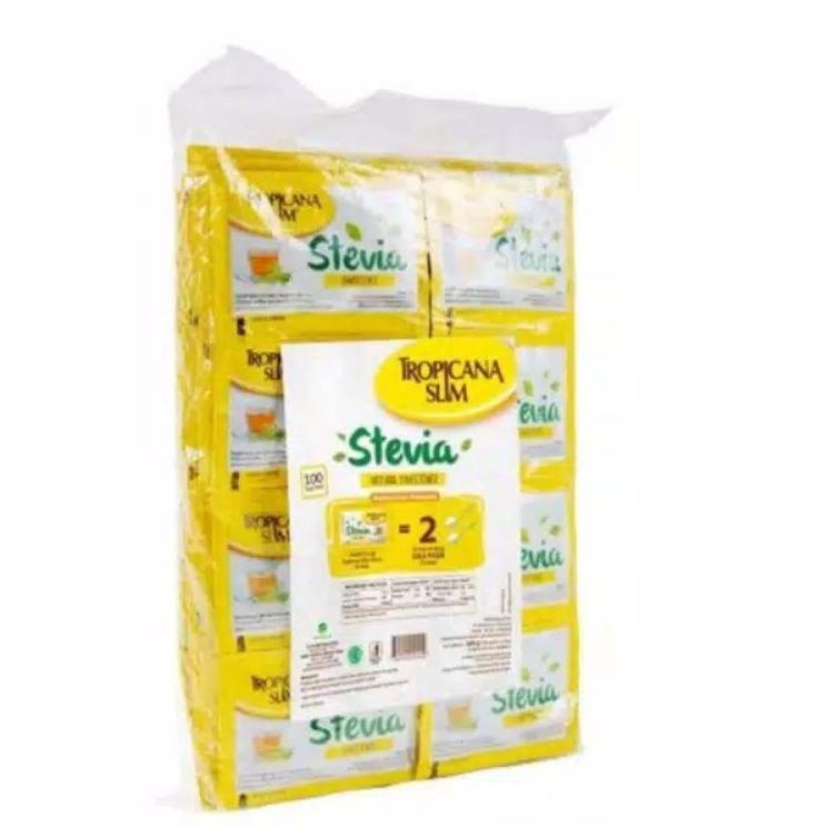 

[KODE 0GPBR] Tropicana Slim Stevia Isi 100 Sachet