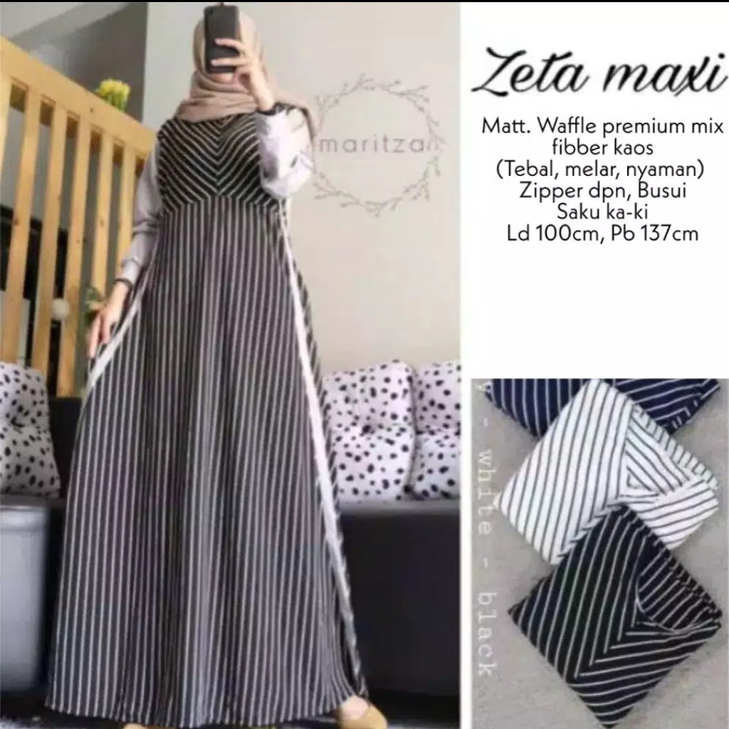 ZETA MAXY // GAMIS MURAH // FASHION MUSLIM