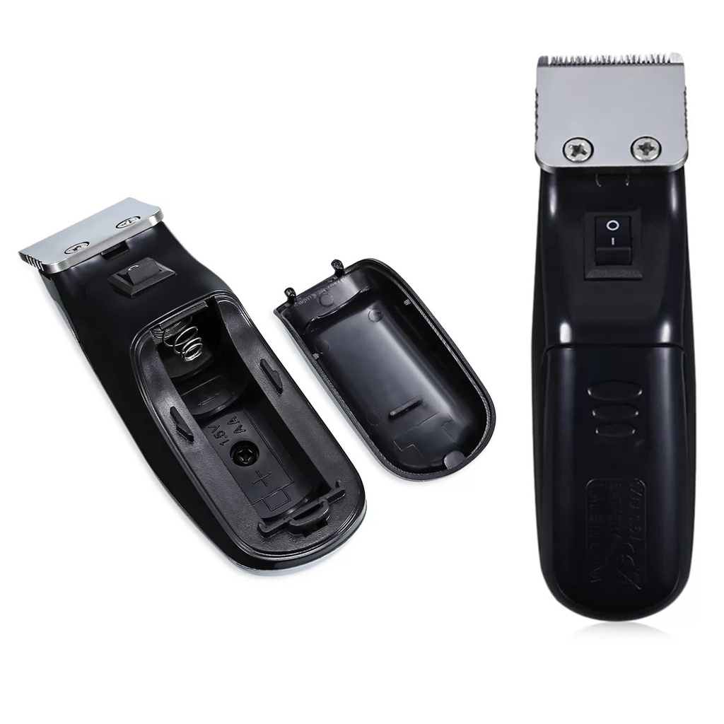 Mesin Cukur Mini KM-666 Electric Hair Beard Trimmer Stainless Steel