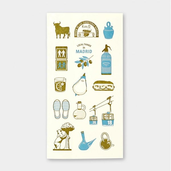 

Traveler's Notebook Regular Size Refill Local Things In MADRID