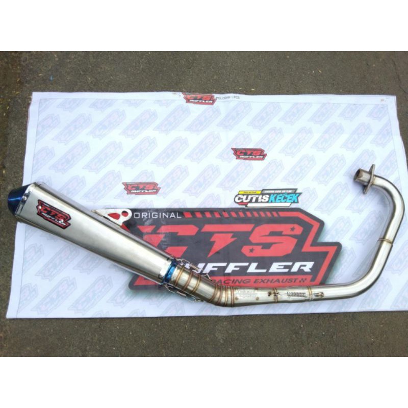 KNALPOT CTS MUFFLER ORI KAPSUL ALPUKAT CORONG BLUE CB GL MP TIGER