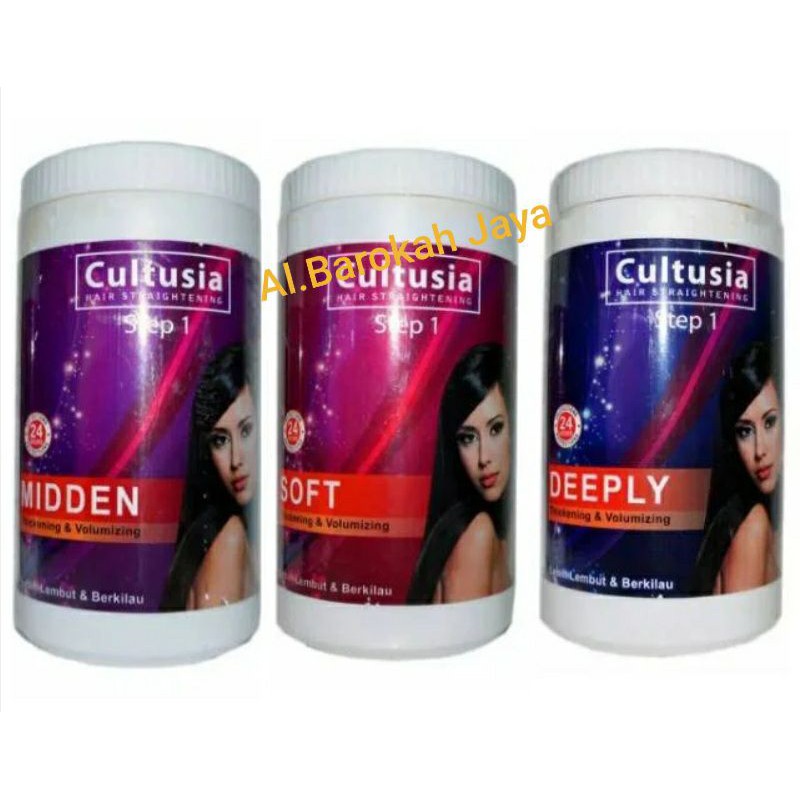 Cultusia Hair Straightening Step1  1000ml Obat Pelurusan Rambut / Smoothing / Rebonding