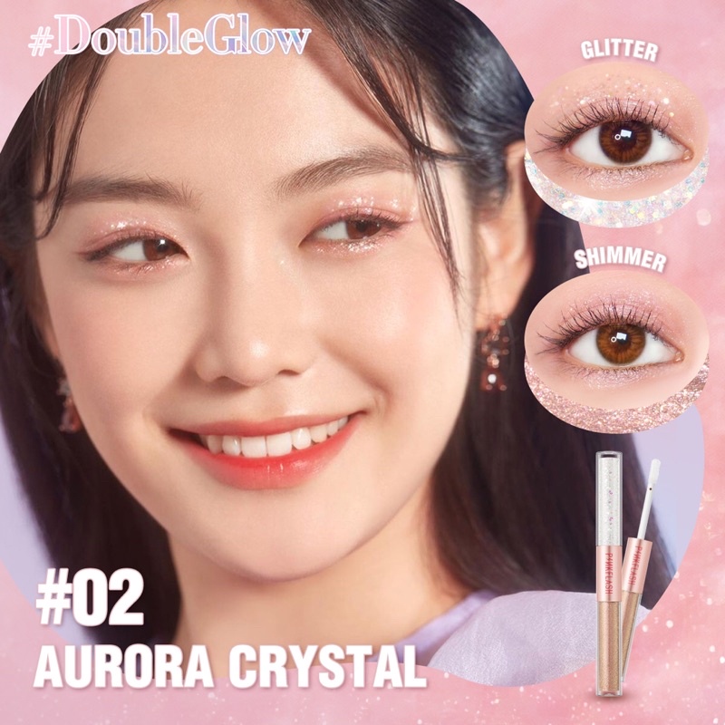 [BISA COD] Pinkflash #DoubleGlow 2 in 1 All Glow Liquid Eyeshadow