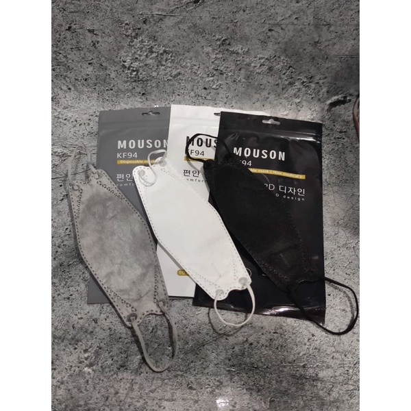 MASKER KF94 MOUSON EARLOOP 4 PLY KEMENKES ISI 10PCS PACKING ZIPLOCK