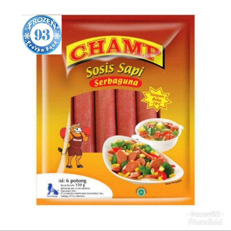 

CHAMP sosis sapi serbaguna isi 6