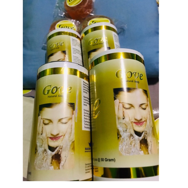 Sabun gove kemasan baru original 100%/1tabung /5pcs pembersih wajah