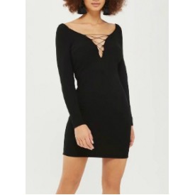 BLACK STRAPPY DRESS - DRESS V NECK DENGAN TALI - DRESS SEXY - DRESS MODEL EROPA - DRESS CASUAL SEXY