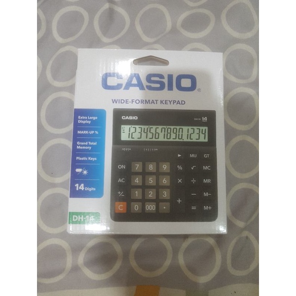 

Kalkulator Casio Hitung Kantor Toko Rumah Matematika DH14 DH 14 Digit