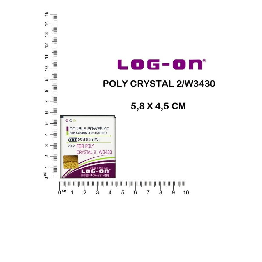 BATERAI POLYTRON W3430 CRYSTAL 2 - PL-5P4 LOG ON DOUBLE POWER BATTERY