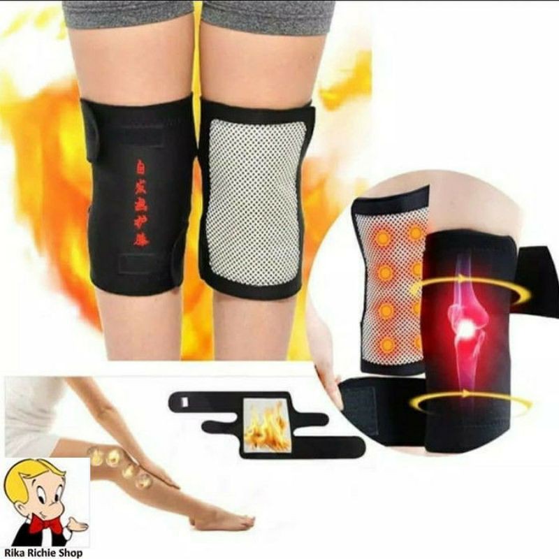 SABUK KORSET DEKER TERAPI LUTUT MAGNETIC KNEE PADS THERAPY SELF HEATING DEKKER LUTUT KESEHATAN